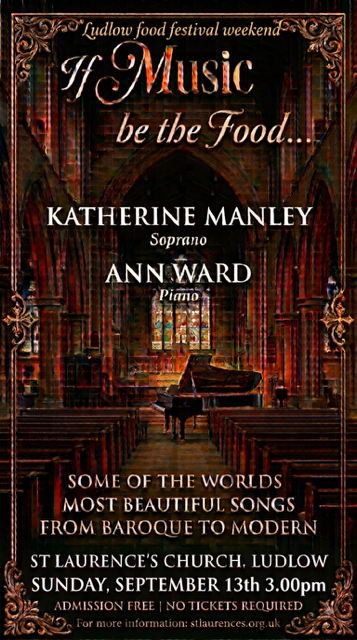 'If Music be the Food' - Recital, St Laurence Church, Ludlow